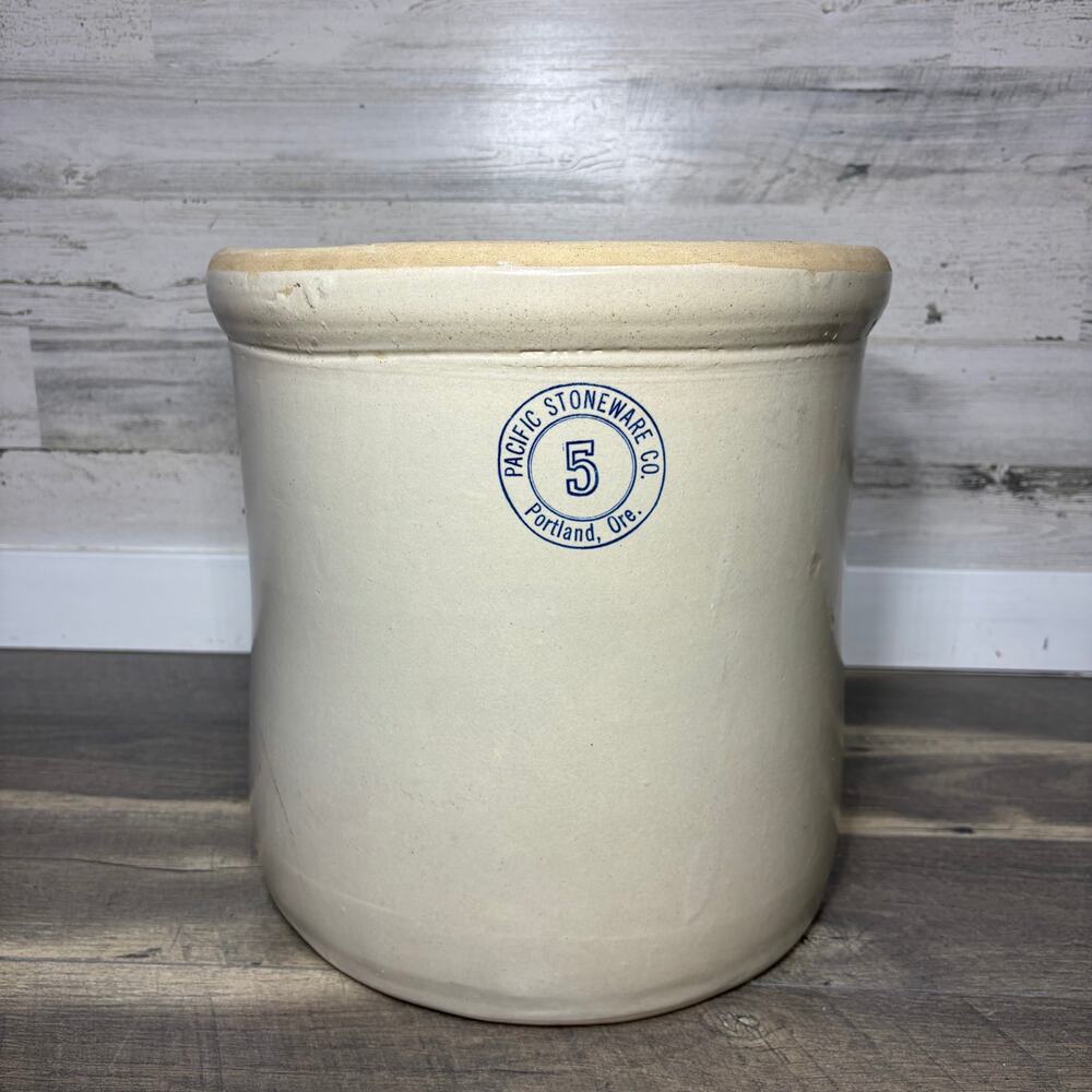 Vintage Pacific Stoneware Co. 5-Gallon Crock